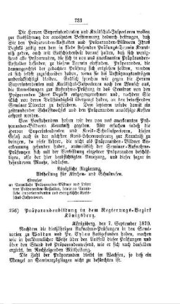 Präparandenbildung im Regierungs-Bezirk Königsberg : [IV. Seminarien, Bildung der Lehrer und deren persönliche Verhältnisse]