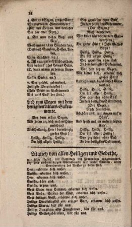 Sammlung sämmtlicher Kirchen-Gesänge und Litaneyen, wie solche in den k. k. österreichischen Staaten vorgeschrieben sind