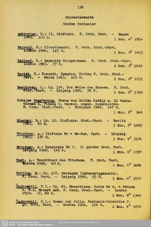 Orchesterwerke