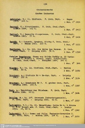 Orchesterwerke