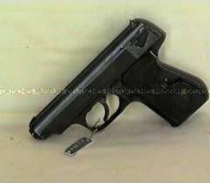 Pistole Sauer 38(H), mit Pistolentasche