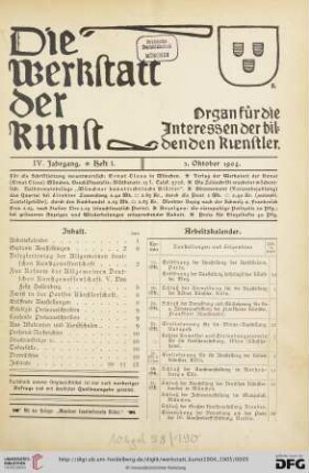 Inhalt / Arbeitskalender / Geplante Ausstellungen