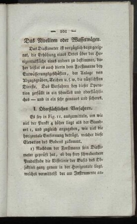 Das Nivelliren oder Wasserwaegen