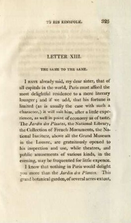 Letter XIII. The same to the same