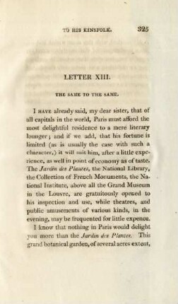 Letter XIII. The same to the same