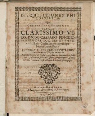Disquisitiones Philosophicae