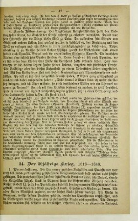 34. Der 30jährige Krieg. 1618-1648
