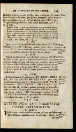 Tit. XII. Quibus Non Est Permissum Facere Testamentum
