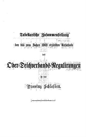 Tabellarische Zusammenstellung