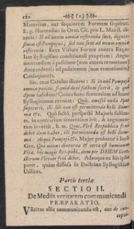 Sectio II. De Mediis veritatem communicandi