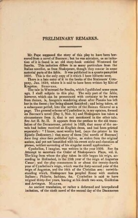 The plays and poems of William Shakspeare : With a new glossarial index, Vol. XIII.. Cymbeline. Timon of Athens.