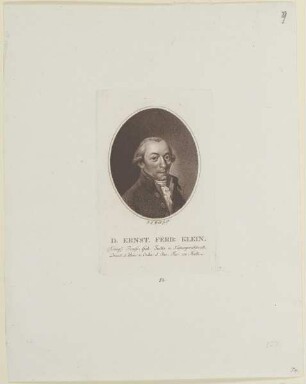 Bildnis des Ernst Ferd. Klein
