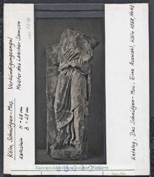 Köln, Schnütgen-Museum: Verkündigungsengel. Meister des Laacher Samson