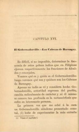 Capitulo XVI. El Gobernadorcillo. ...