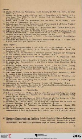 Philosophie (Nr. 679 - 691)