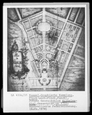 Wilhelmsthal (Calden), Schloß Wilhelmsthal, Gesamtplan