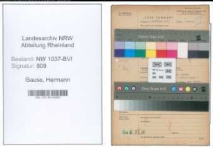 Entnazifizierung Hermann Gause , geb. 16.12.1911 (Kaufm.Angestellter)