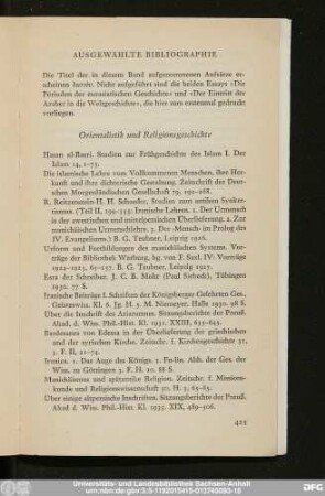 Orientalistik und Religionsgeschichte