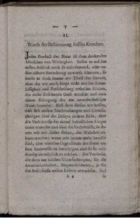 II. Werth der Bestimmung fossiler Knochen
