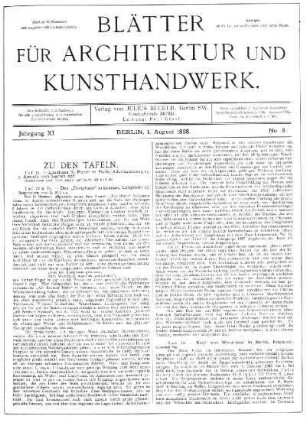 No. 8, 1. August 1898