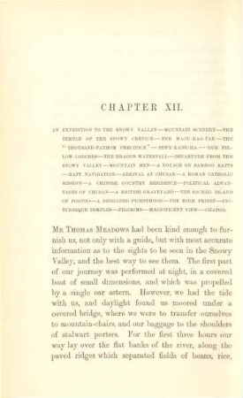 Chapter XII. An expedition to the Snowy Valley ...