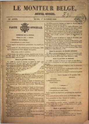 Moniteur belge : journal officiel = Belgisch staatsblad. 1860,10 = Jg. 30