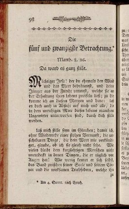 Die fünf und zwanzigste Betrachtung