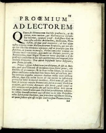 PROŒMIUM AD LECTOREM