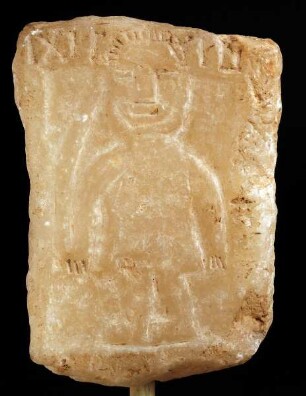 Kleinformatiges Relief (Mann mit Schwert)