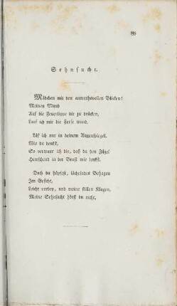 Sehnsucht