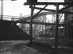Grube Leipnitz : Braunkohlegebiet Leipnitz (bei Leipzig). Braunkohlewerk