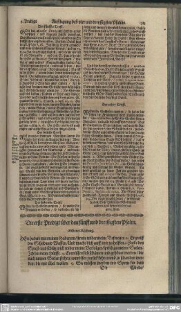 Die Predigten über den fünff und dreissigsten Psalm