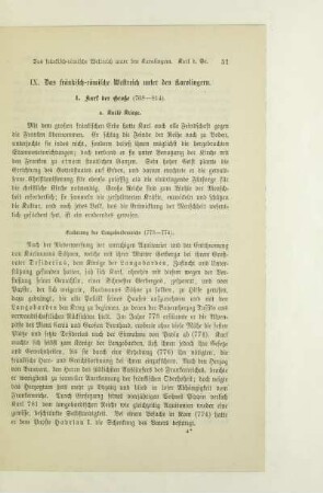 IX. Das fränkisch-römische Weltreich unter den Karolingern