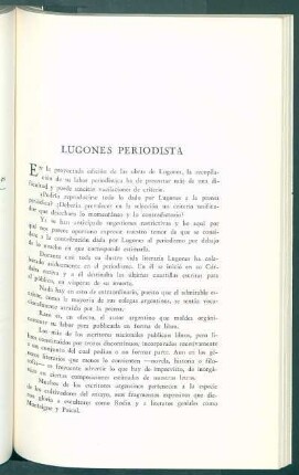 Lugones periodista