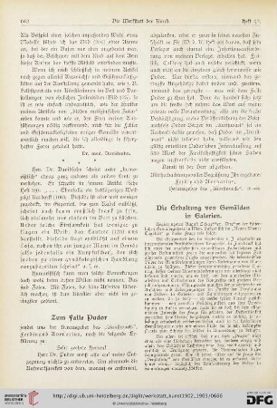 2: Die Erhaltung von Gemälden in Galerien