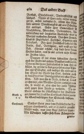 XXIX. Die Sanftmuth.