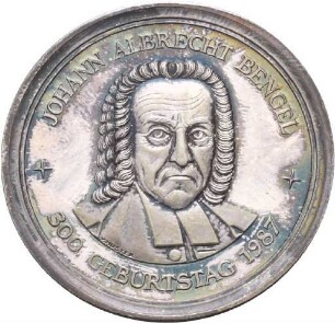 Medaille von Victor Huster auf 175-jährige Jubiläum der Deutschen Bibelgesellschaft