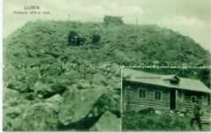 Platform und Hütte auf dem Lusen (Böhmerwald)