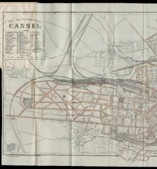 Plan der Residenzstadt Cassel