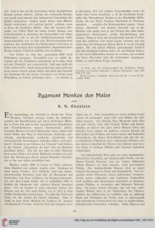 12/13: Zygmunt Menkes der Maler