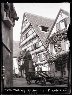 Fachwerkhaus in der Bachstraße, Foto: Schuster 1933