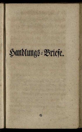 Handlungs-Briefe.