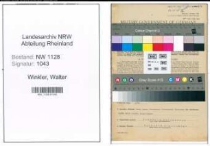 Entnazifizierung Walter Winkler , geb. 04.10.1902 (Polizist)