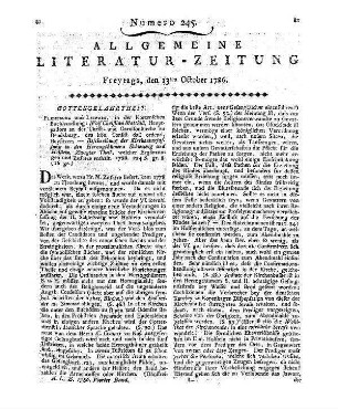Beyträge zum deutschen Kirchenrecht. T. 1. Das Synodaticum. Frankfurt, Leipzig: Hermann 1786