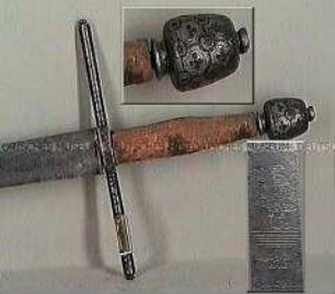 Prunkschwert mit Kaiser und Kurfürsten