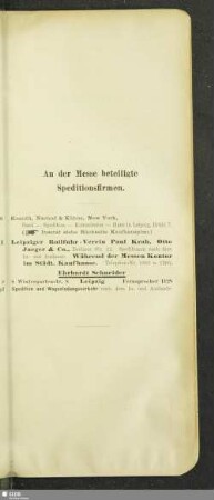 An der Messe beteiligte Speditionsfirmen
