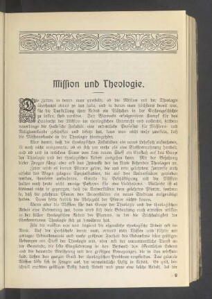Mission und Theologie
