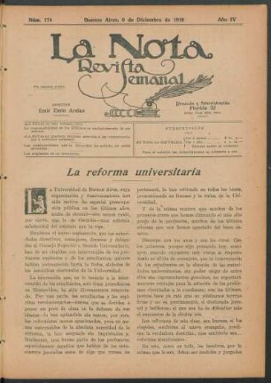 La reforma universitaria