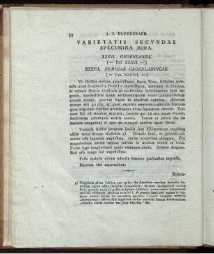 Varietatis Secundae Specimina Bina. (Tab. XXXVI. [und] XXXVII.)
