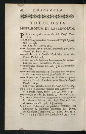 188-197, Theologia Hebraeorum Et Rabbinorum.